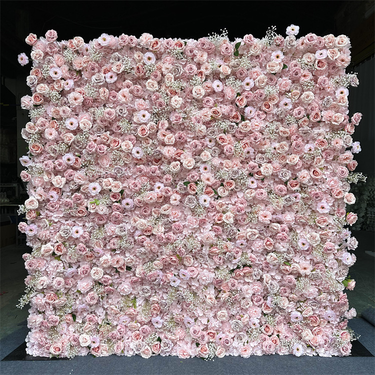Flower Wall Panel - High Quality 8x8 Roll up Silk