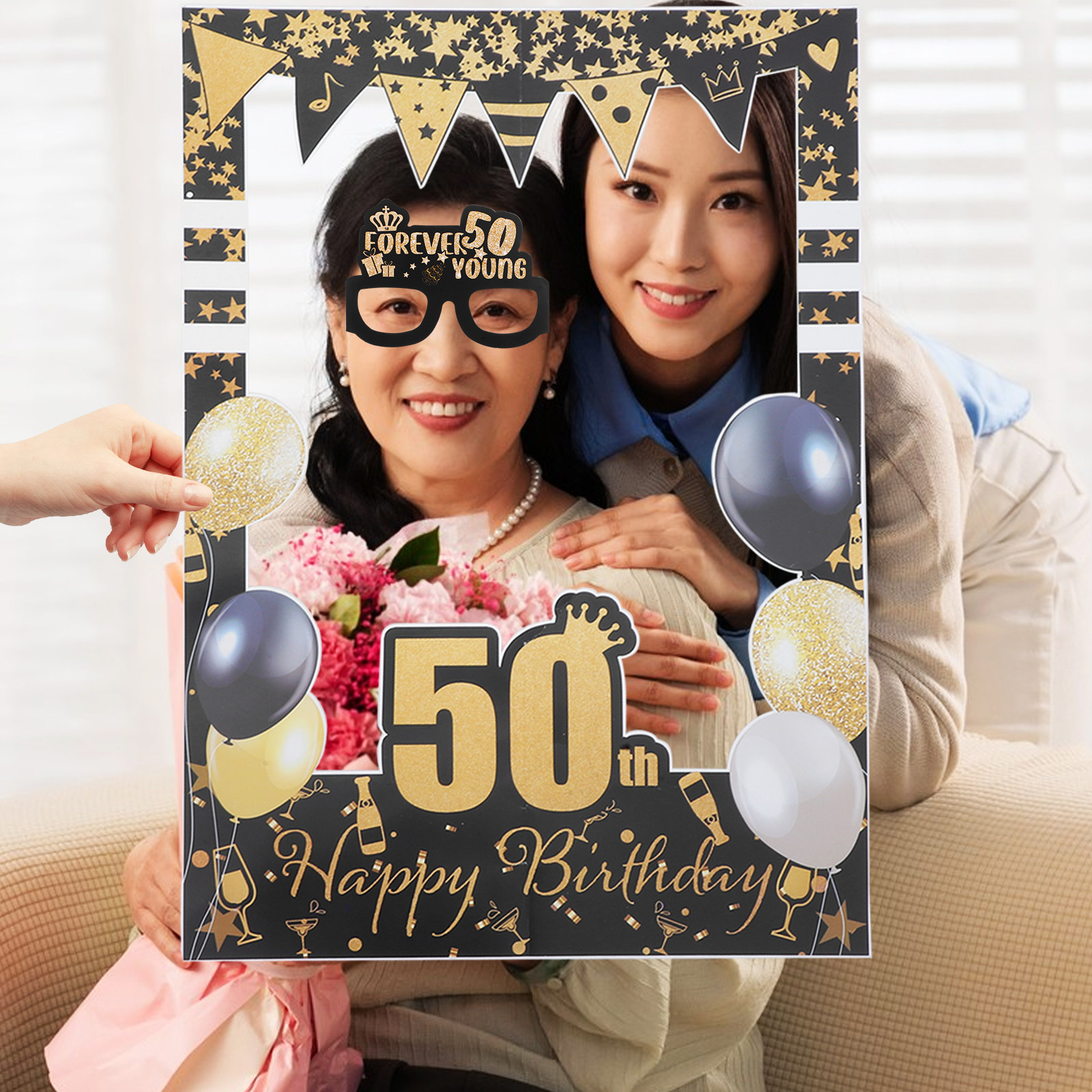 1Set Birthday Photo Props for  - Photo Booth Frame review and price