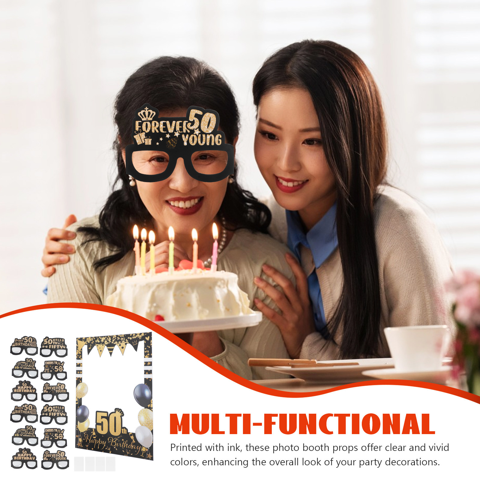 1Set Birthday Photo Props for  - Photo Booth Frame review and price
