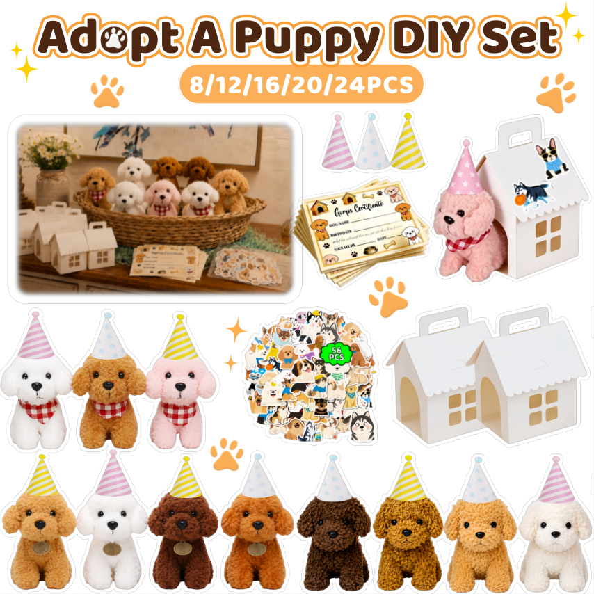 8-24Set Teddy Dogs DIY Adopt A - Event Party review and price