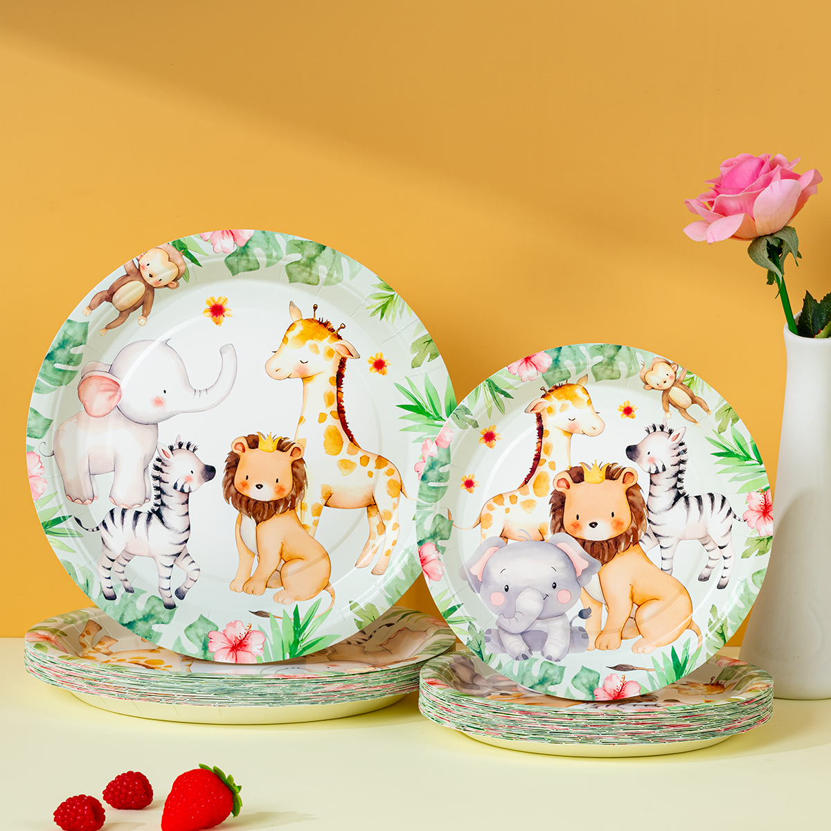 Jungle Safari Animal Paper Pla - Event Supplies review and price