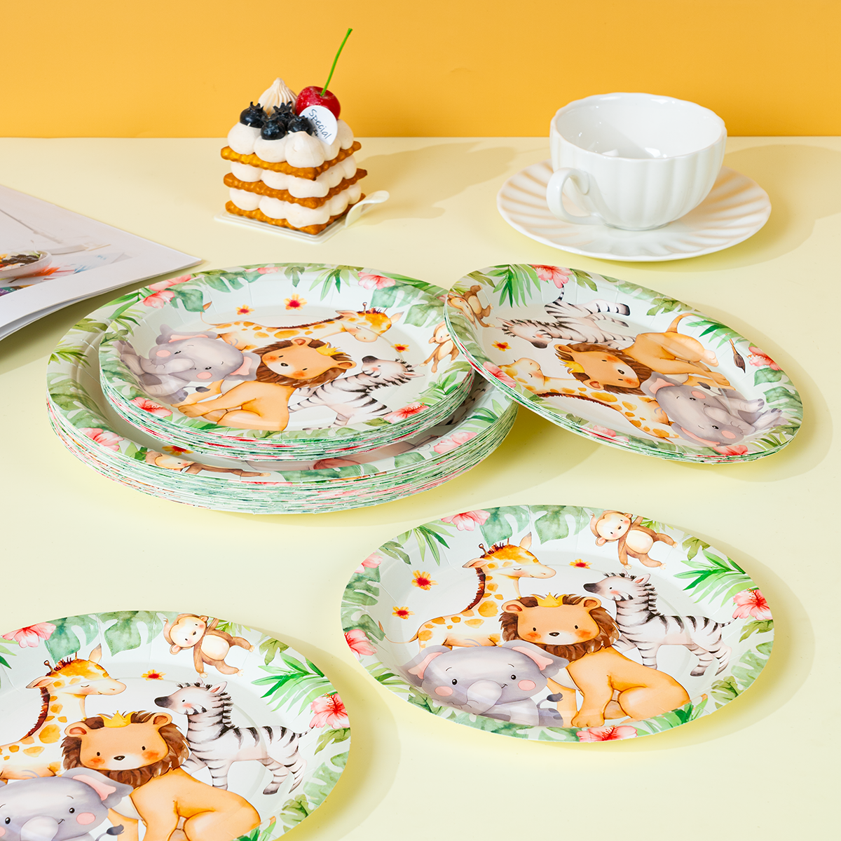 Jungle Safari Animal Paper Pla - Event Supplies review and price
