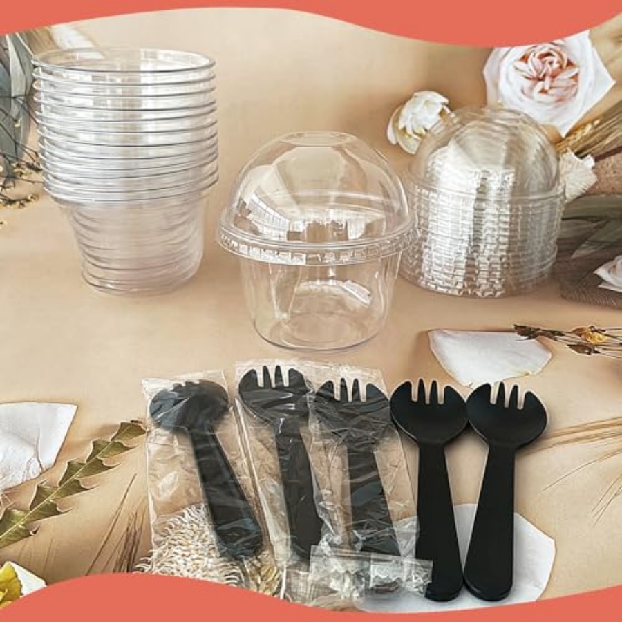 100Pcs Plastic Dessert Cups, 5 - Plastic Cup 50Pcs review and price