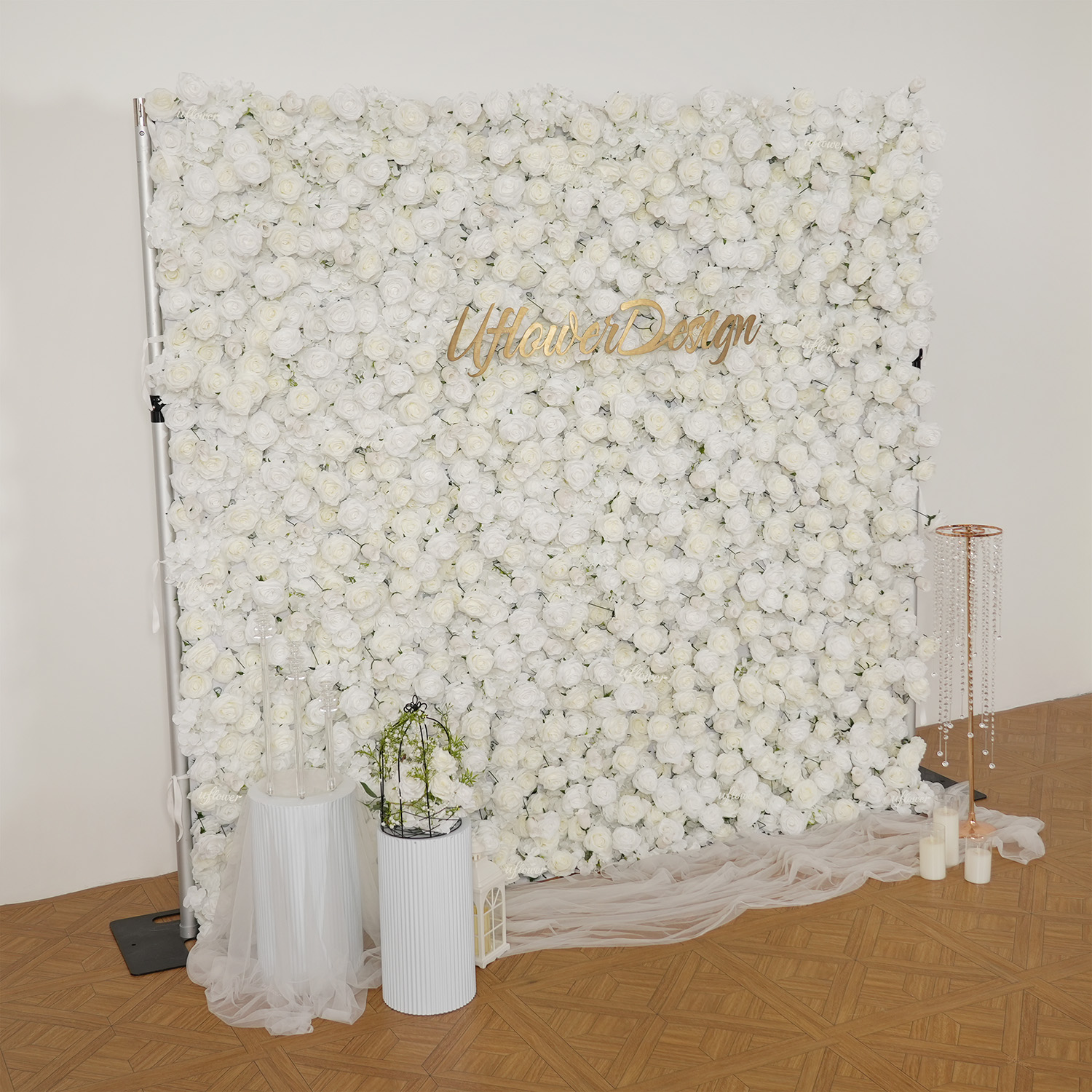 Uflower Silk Rose Wedding Home - Flower Wall Panel review and price