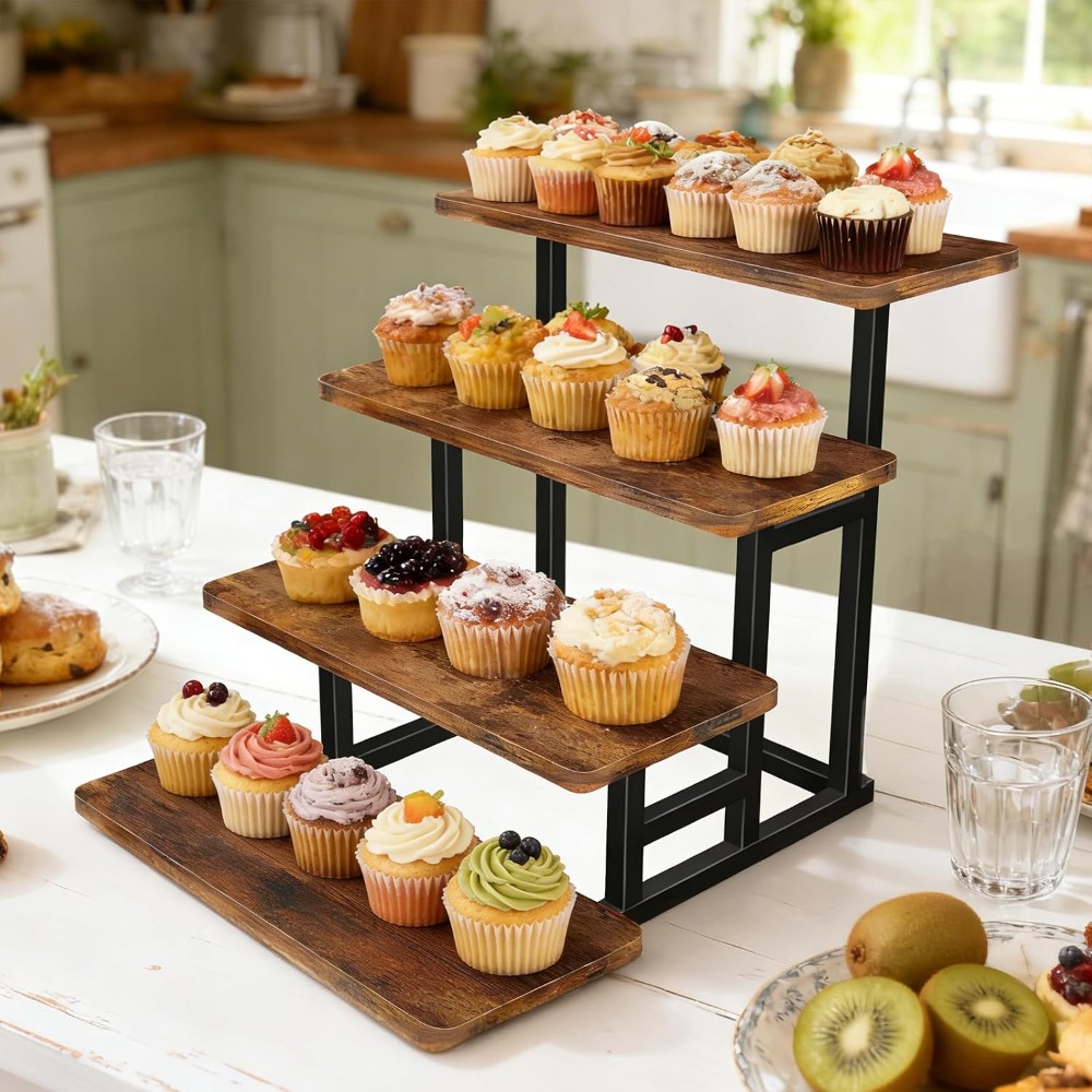 2-Pack Wooden Cupcake Stand fo - Cupcake Stand Tier review and price