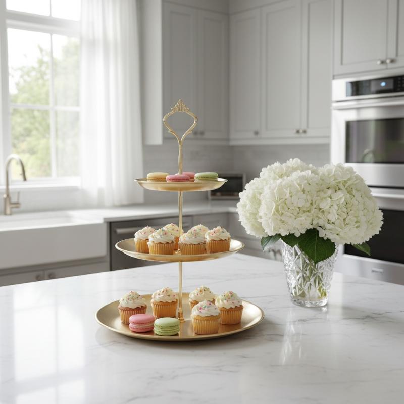 Gold Silver 2/3-Tier Cake Stan - Cupcake Stand Tier review and price