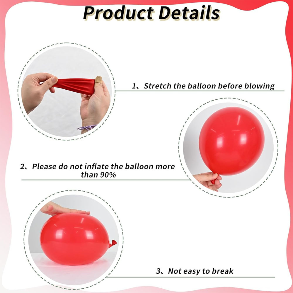 Black Red Blue Latex Balloons  - Balloon Arch Kit review and price