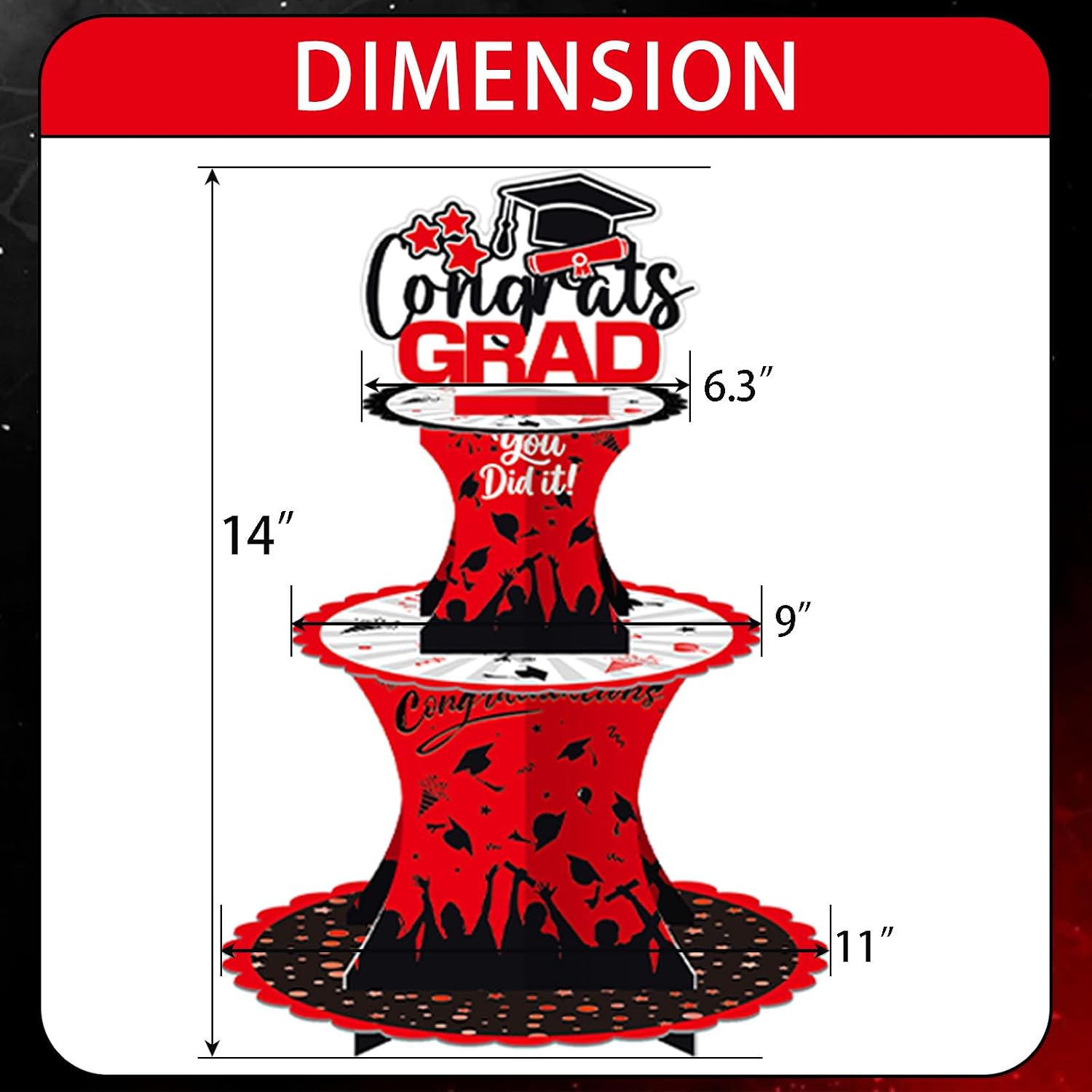 Homiva Store Graduation Cupcak - Cupcake Stand Tier review and price