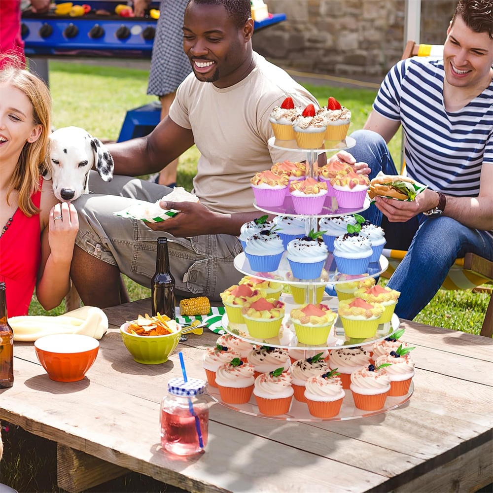 1pack 3/4/5 Tier Acrylic Round - Cupcake Stand Tier review and price
