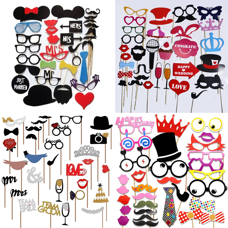 31PCS/set  Fun Wedding Decorat - Photo Booth Frame review and price