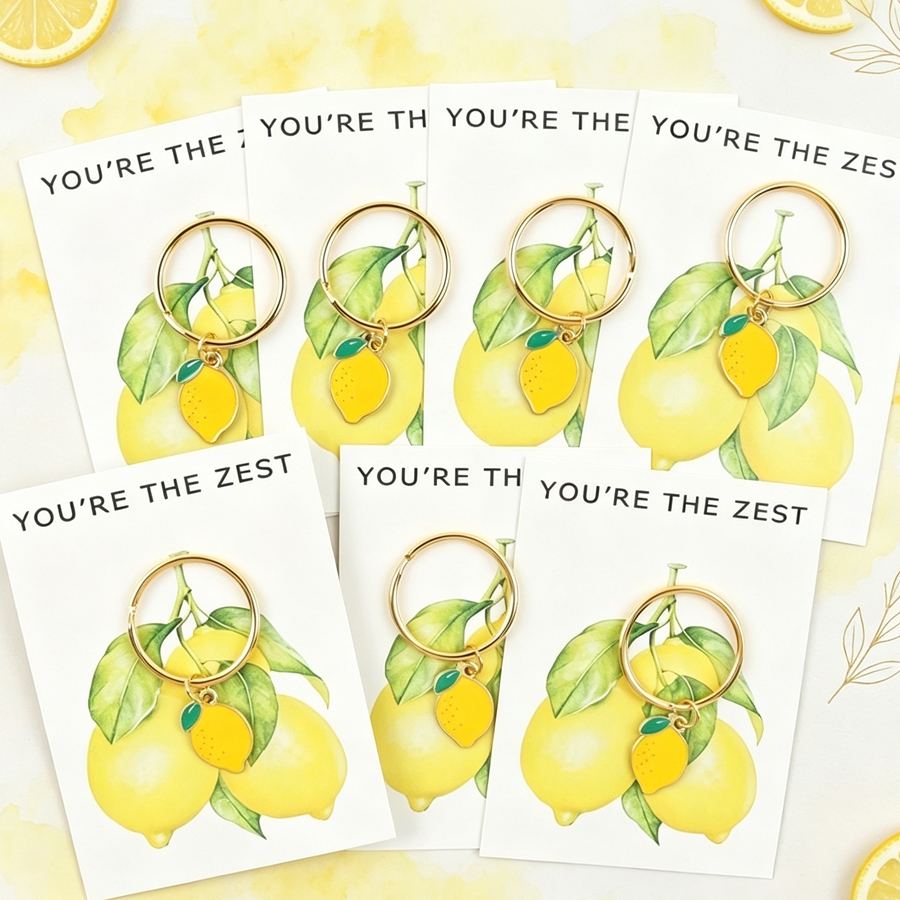 7 Chic Lemon Keychains, Includ - Event Party review and price