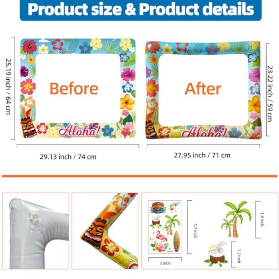 Hawaii Luau Themed Inflatable  - Photo Booth Frame review and price