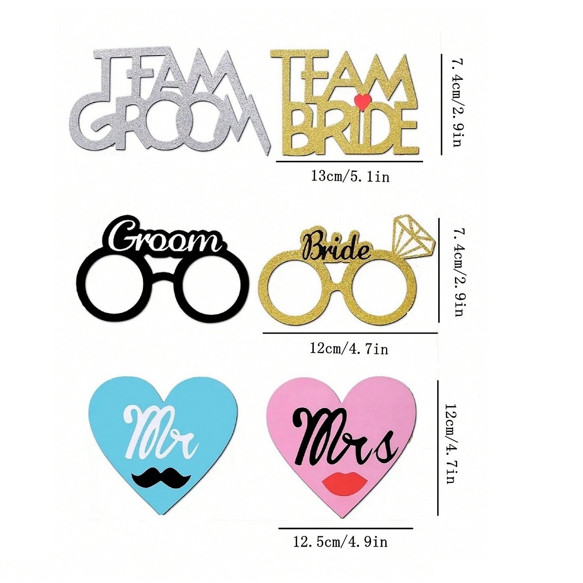 53pcs Wedding Photo Booth Prop - Photo Booth Frame review and price