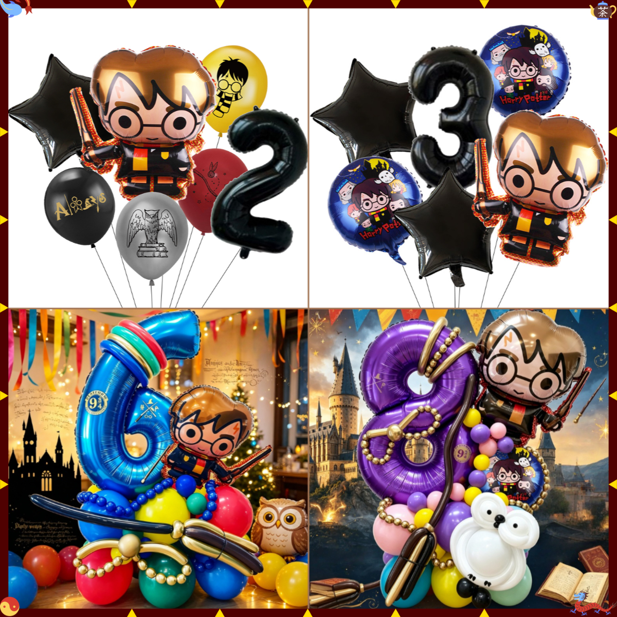 Cartoon Magic Academy Balloon  - Balloon Arch Kit review and price